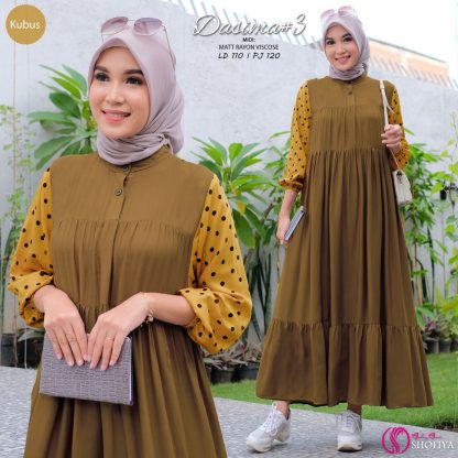 baju muslim wanita terbaru Dasima mididress by Ggs Kubus